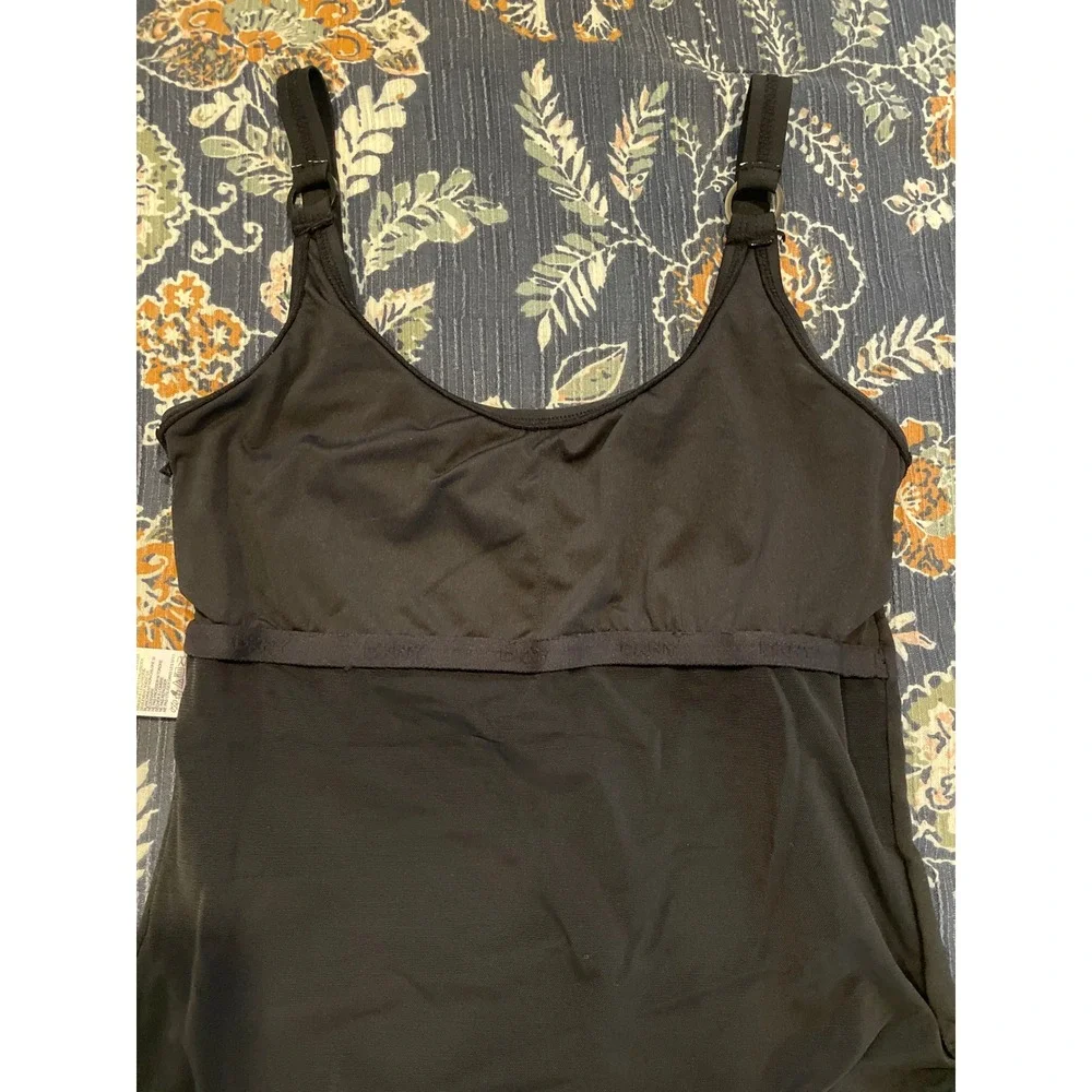 DKNY Black‎ Ruched One Piece Swimsuit Women's Size M - Picture 15 of 16